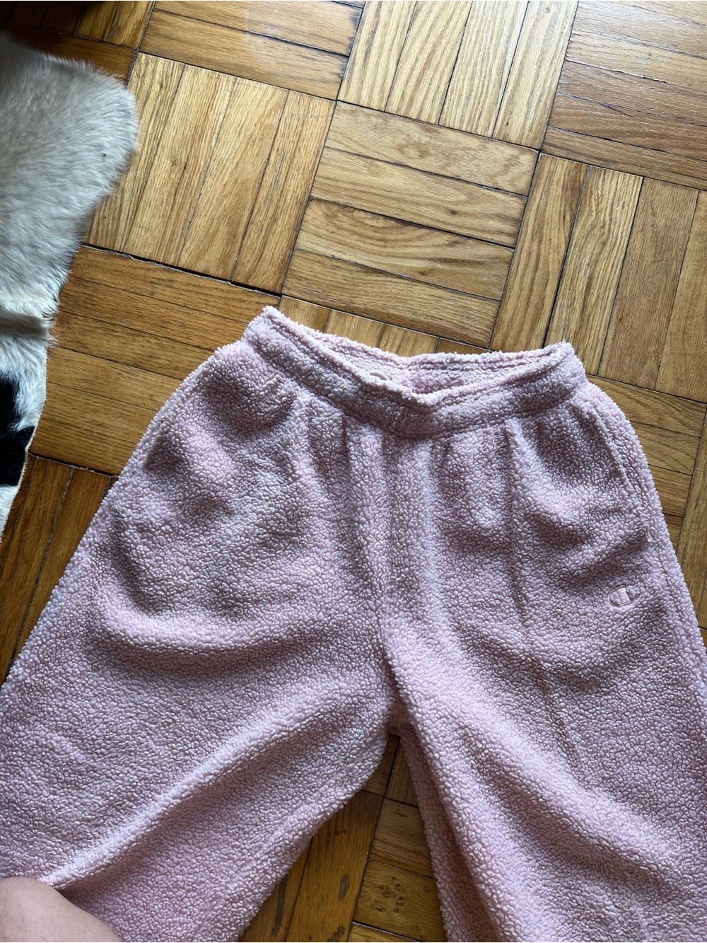 Champion Pink Sherpa Jogger Sweatpants size small